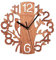 DEDEMCO Orologio da Parete Silenzioso Vintage in Legno, 22CM Rotondo Senza Cornice, Decorazione da Parete per Camera da Letto, Soggiorno, Cucina