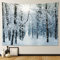 JOTOM Weihnachten Wandteppich Wall Hanging Neujahr Wandteppich Tapestry für Wohnzimmer Schlafzimmer Schlafsaal Dekorationen Veranda Hänge (Wald)