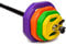 NORDFIT - 40kg Barbell Weights Set - Ideal Studio Pump Weights - Barbell Set for Home Exercise - Professional Adjustable Barbell & Weights - Strength Training Equipment (40kg Rubber Weights Set)