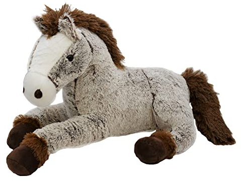 Pferd Kuscheltier 50 cm liegend Plüschtier Stofftier (Braun)