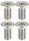 X AUTOHAUX 4pcs Frein Disque Rotor Vis Boulons Kit 93600-06014-0H pour Honda