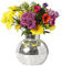 Pot de Fleurs en Forme de Boule Disco | Vase Boule Disco de 17,8 cm pour Fleurs et Plantes | Petit Miroir carré argenté Fait à la Main | Porte-Plante Boule Disco argenté