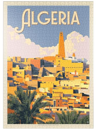MyPuzzle Algerien: Unvergesslicher nordafrikanischer Charme, Vintage Poster - Premium 1000 Teile Puzzle - MyPuzzle Sonderkollektion von Anderson Design Group