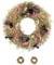 PHILARO Trockenblumenkranz Natur Ø 30cm - kein Plastik I Trockenblumen Premium Qualität aus Europa I Trockenblumen Kranz für Haustür, Wand und Tisch - Rosa