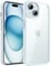 JETech Case for iPhone 15 Plus 6.7-Inch, Shockproof Phone Bumper Cover, Solid Color Matte TPU Frame, Anti-Scratch Clear Back (Blue)