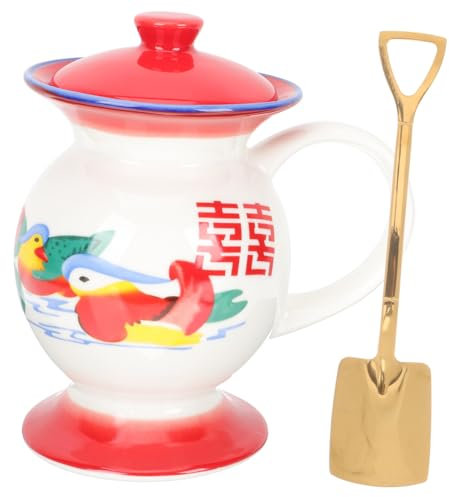 NAMOARLY Spittoon Chamber Pot Water Cup Espresso Fun Coffee Chinese Water Cups Camping Mug Ceramic Travel Mug Spit Cup Funny Toilet Mug Wedding Mugs Man Cold Cup Ceramics Enamel