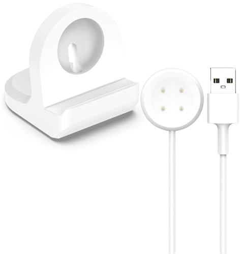 Chofit Supporto di ricarica compatibile con Google Pixel Watch 2, caricabatterie rapido USB, con cavo di ricarica (3,3 ft), per smartwatch Pixel Watch2, bianco