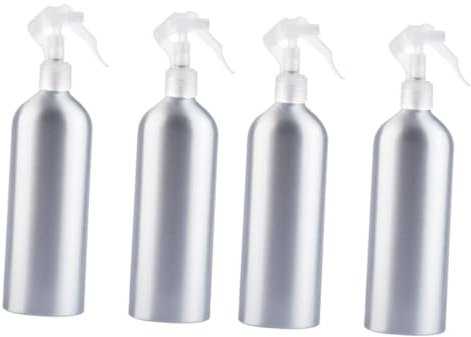 FRCOLOR 4 botellas de agua, mini pulverizador para líquidos, decoración de plantas, pulverizador de agua, de aluminio, acero inoxidable, para decorar instalaciones de viaje