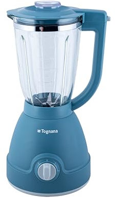 Tognana Iridea, Frullatore Elettrico, Vetro-Plastica-Acciaio Inox, Carta da Zucchero