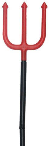 GA COMMUNICATIONS Halloween Scary Prank Props, Realistic Bloody Knives Machete Cleaver & Pitchfork Party Supplies Tricksters Horror Prank Toy Fancy Dress Up Costume Party Accessory, Devil Fork