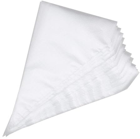 Figuras decorativas para tartas, desechables, pequeñas bolsas pasteleras de 8 pulgadas, 100 bolsas antiglaseado para decorar pasteles y postres, sello de galletas (transparente, talla única)