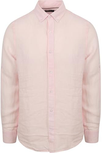 Suitable Chemise Lin Rose Clair - Taille 3XL - - Hommes - Vêtements -