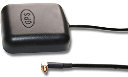 vhbw Antenne GPS Compatible avec Navilock Bluetooth GPS (BT-308) système de Navigation avec Connexion MMCX - Pied magnétique 5m Noir