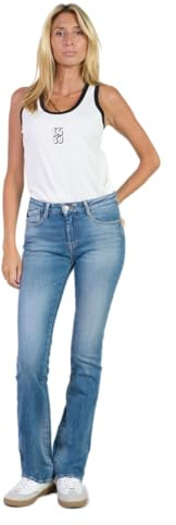 Le Temps des Cerises Power-Bootcut-Jeans, hohe Taille, Blau, Nr. 4