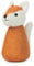 LIVIVO Weighted Door Stop - Heavy Sand-Filled Stopper, Fabric Cover for Home or Office (Fox)