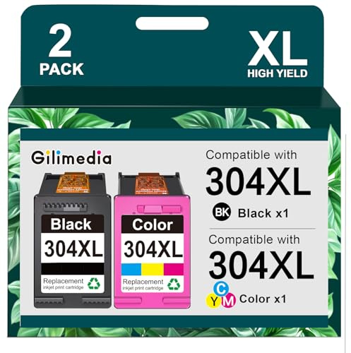304 XL Druckerpatronen Multipack 304XL Ersatz für HP 304 Druckerpatronen schwarz und Farbe für HP Envy 5000 5030 5010 5020 5032 5020 für HP Deskjet 3750 2630 2620 2622 3720 3730 3760 3762