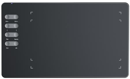 Plyisty Grafik-Zeichentablett, 16384 Druckstufen, 8 Tasten – Digital Art Pad, Passiver Stift, OTG-Unterstützung. 7,7 Zoll Aktiver Bereich für Windows-, und -Skizzen (P5)
