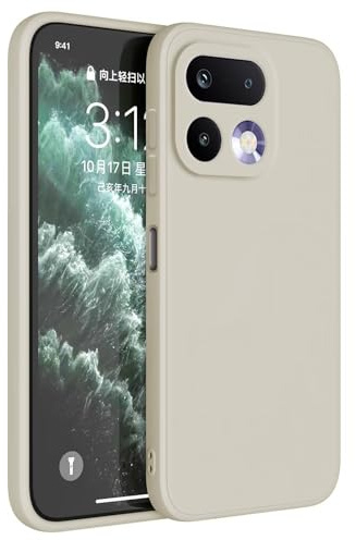 HAFFAN Funda de Silicona TPU Compatible con Realme 16 Pro 5G (6.78 Inches), Carcasa Protectora para Teléfono Móvil - Blanco Antiguo