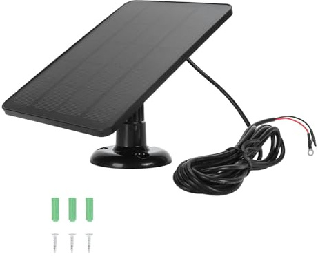YUKERMARB 10W Solar Panel for Security Camera, Video Doorbell Solar Panel Charger for Doorbell 2K Camera (CSP4W-O-B)