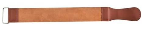 OSALADI Lame D'affûtage Double Face en Cuir Synthétique Marron, Outil D'affûtage Domestique pour Rasoir Droit, Kit Professionnel D'entretien de Coupe-choux, Accessoire de Rasage