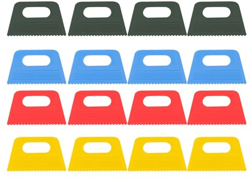 Pack of 16 Colorful Paint Scraper Tool for Art Drawing Clay Pottery Texture Scraper for Pottery Sculpting Shaping Textured Art