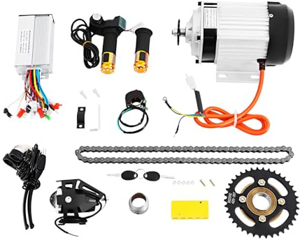 750W 48V Bürstenloser E-Motor Umbausatz für Dreirad, Elektrisches Tricycle Conversion Kit mit Controller und LED Scheinwerfer, DIY, Tragfähigkeit bis 300 kg