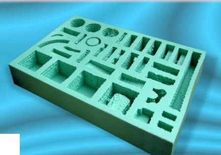 TFC Troll Factory Silikon-Gießform Burg Fantasy Mauern Treppen, Grün, 432 ml, Irreguläre Form