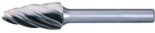 Pferd 21230095 Hartmetall-Frässtifte Form F Rundbogen 0613/3 Z, alu