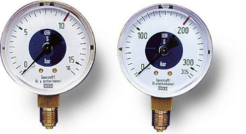 Schweisskraft Ersatz-Manometer Ø 63 mm, Anschluß G1/4 - - Modell: Argon 315 bar