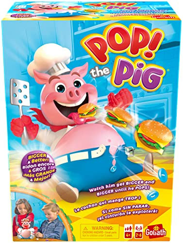 Goliath Games Pop The Pig: Even Bigger and Better Kids Games | For 2-6 players | Ages 4+