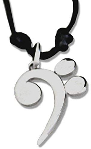Flores Pendentif Clé de fa en argent fin 9251,50 gCordelette en coton incluse