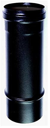 Tube noir DN 80 1m émail noir 600 degrés granulés de bois de poêle CE Made in Italy