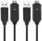 subtel 2x Camera USB Cable Replacement for Samsung EX1 PL100 PL150 PL120 PL20 PL210 SH100 ST30 ST65 i8 ES55 ES65 WB500 WB600 WB650 Charger 1.5m Lead Fast Charging Data Cable File Transfer - Black