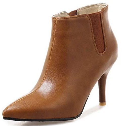 Onewus Stivaletti da donna con tacco, marrone, 39 EU