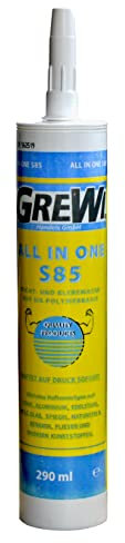 Grewi All in one S85 Montagekleber, Baukleber mit hoher Sofort-Haftung, 290 ml Kartusche