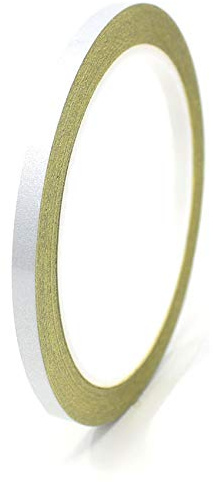 Finest Folia 10m tira decorativa autoadhesiva para coche moto barco modelismo bicicleta reflexivo muchos colores y anchos para la artesanía (Plateado reflectante, 5mm)