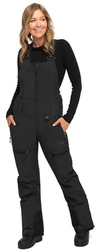 Arctix Damen Umweltfreundliche Traverse Latzhose Ski-Lätzchen, Schwarz, XS / 29L