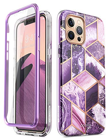 i-Blason Cosmo Series Case for iPhone 12 Pro Max 6.7 Inch (2020 Release), Full-Body Stylish Protective Case with Built-in Screen Protector (Ameth)