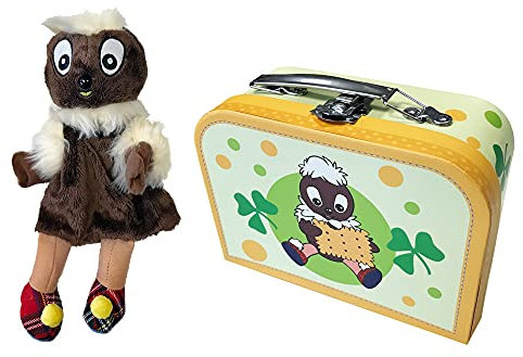 Trötsch Geschenkset Unser Sandmännchen Pittiplatsch Handpuppe Kinderkoffer Pitti Koffer für Kinder