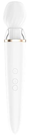 Satisfyer Double Wand-er Connect App Massager XXL | Extra starker Vibrator mit App-Steuerung | Wasserdicht (IPX7) & aus Silikon | Körpermassage & erotische Stimulation | Frau Toy