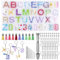 moldes para abecedario, 172 Piezas, Resina, Silicona para Hacer, Llavero, decoración, número Letras, Llavero, para Manualidades, moldes
