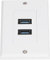 TOPINCN Placa de pared, placa de pared USB 3.0, transmisión de datos, 2 puertos USB 3.0, panel de pared compuesto para carga de teléfonos inteligentes