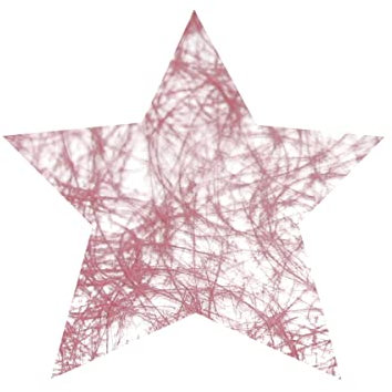 Tischunterlage Platzset 12er Set Stern Unterlage Tischdeko Weihnachten Sternform Sizoflor (Altrosa)