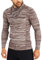 Leif Nelson Herren Strickpullover Braun S Reißverschluss - Dünner Männer Strick Pullover Winter & Sommer - Cooler Männer Pullover Schalkragen