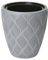 MELTOM Pot de Fleurs, Pot de Fleurs, Cache-Pot avec Insert Amovible, Effet 3D Rond, décoratif (Grau, M - 32 cm)