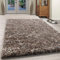 Muratap Shaggy Teppich Wohnzimmer Hochflor Langflor - Rainbow Soft Shaggy - Flauschiger Teppich Schlafzimmer Farbmix - Große: 170x120 cm - Farbe: Beige