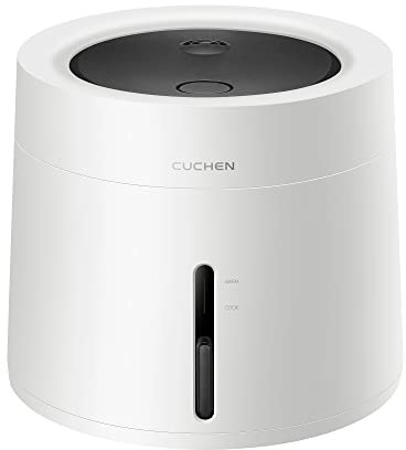Cuchen CRE-D0401W Cuociriso 4 tazze e scaldino, coperchio pulito staccabile, pentola interna antiaderente, bianco