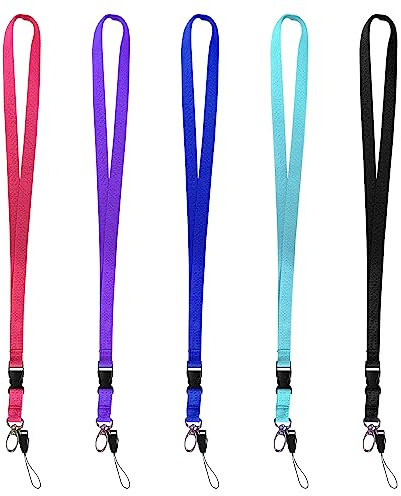 5 correas de sujeción para pasaporte, suaves, cómodas, con llavero extraíble, adecuadas para tarjetas de trabajo, documentos, teléfonos móviles, llaves, etc.