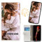 CAXKJE Personalised Photo Phone Case for Doro 8200,Design Your Own Photo Image,Text Phone Case,PU Leather Flip Cover Wallet Case Anti-shock,Anti Drop Personalised Case -2P-White