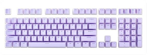 CENMEN 1 Set mechanische Tastatur Doppelleder Milk transparent Keycap Pbt personalisiert Cream Jelly Game Keyboard Cap (lila)